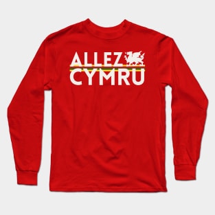 Allez Cymru, Welsh Rugby supporter Long Sleeve T-Shirt